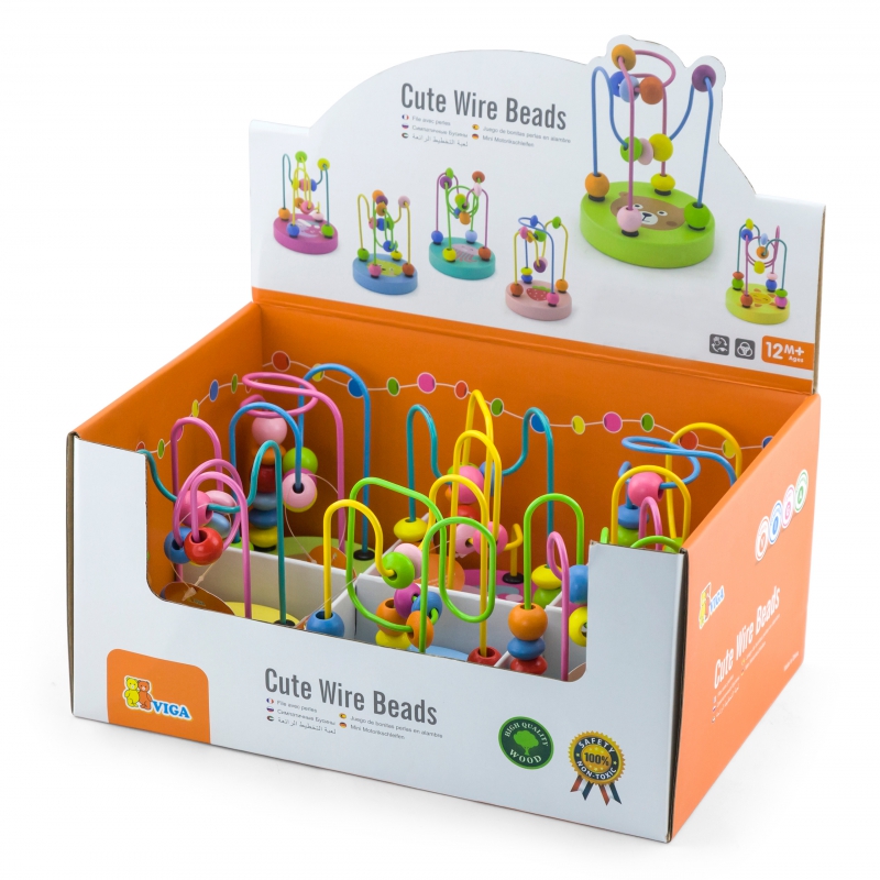 VIGA Drewniany Poręczny Labirynt Przeplatanka Pętla Motoryczna 1szt - obrazek 8