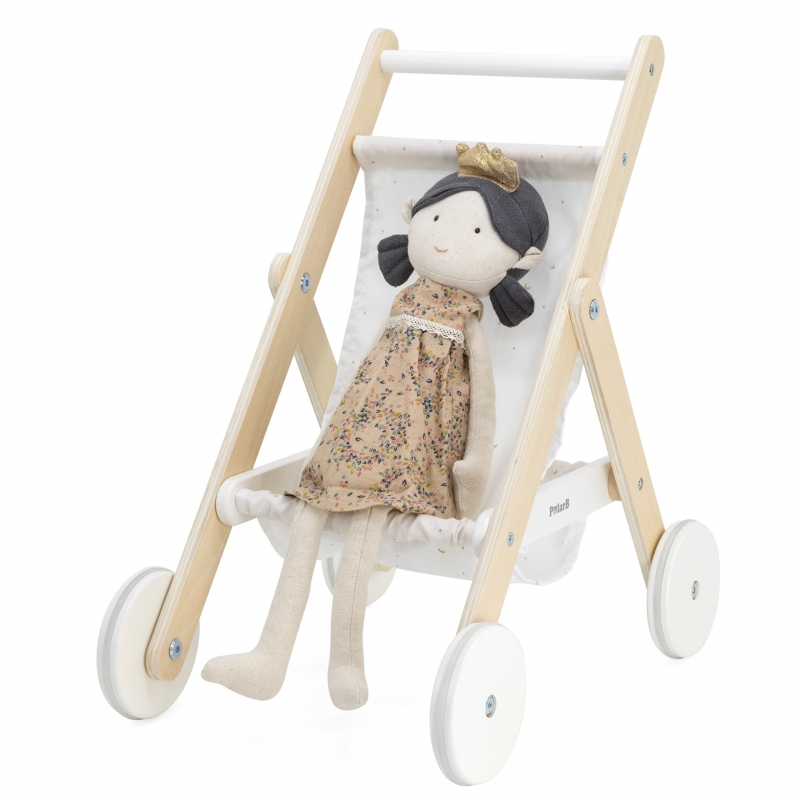 VIGA PolarB Drewniany Wózek dla Lalek - obrazek 6