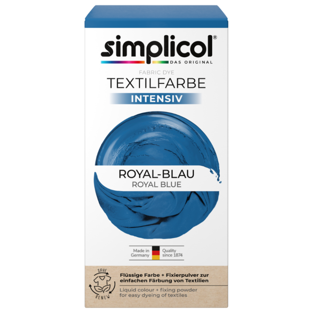 Simplicol Barwnik do Tkanin Błękit Królewski DE