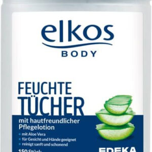 Elkos Chusteczki Nawilżone z Aloesem 150 szt.