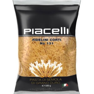 Piacelli Fidelini Corti nr 131 Makaron z Semoliny 500 g