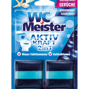 WC Meister Aktiv Kraft 2 in 1 Blaues 2x 50 g