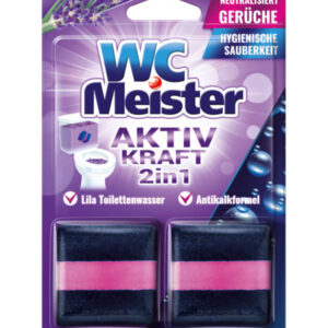 WC Meister Aktiv Kraft 2 in 1 Lila 2x 50 g