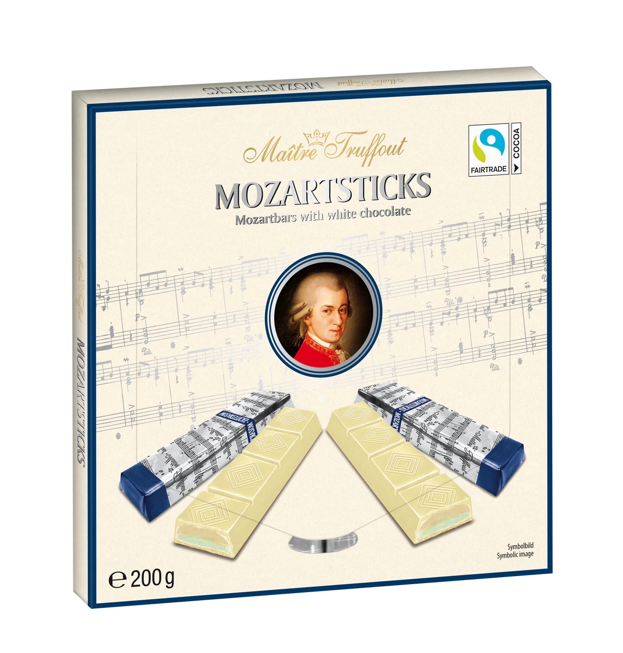 MaitreTruffout Mozartsticks White 200 g