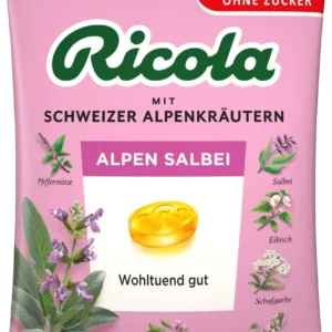 Ricola Alpen-Salbei Cukierki bez Cukru 75 g
