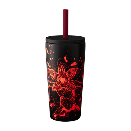 Bialetti - kubek termiczny ze słomką Stranger Things 600ml - świecący w ciemności - obrazek 3