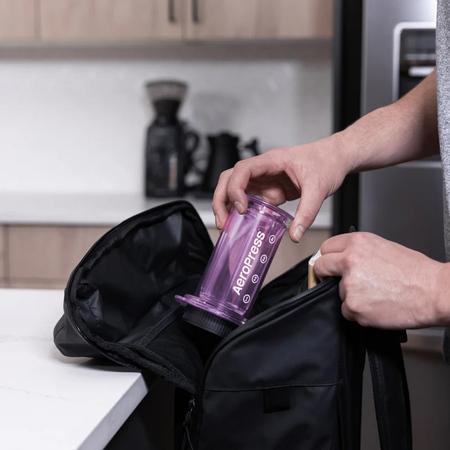 Aeropress Clear purple zaparzacz do kawy fioletowy - obrazek 2