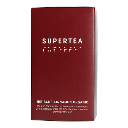 Teministeriet - herbata ziołowa Supertea Hibiscus Cinnamon EKO 20 saszetek