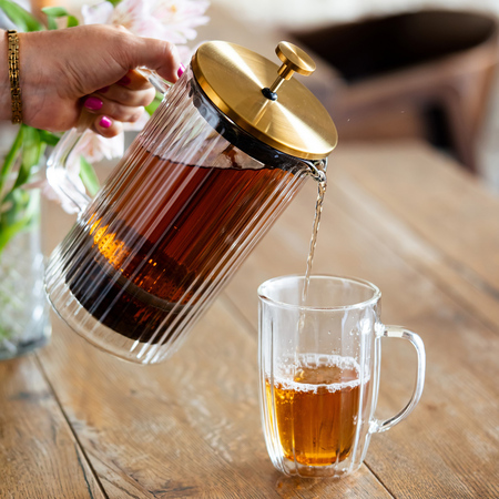 Vialli Design - Tulip French Press złoty mat 1l - obrazek 7