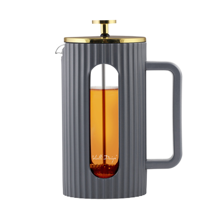 Vialli Design - Livio French Press szary / złoty 1l - obrazek 4