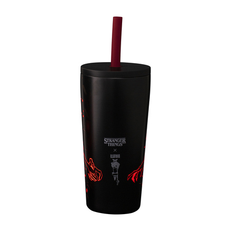 Bialetti - kubek termiczny ze słomką Stranger Things 600ml - świecący w ciemności - obrazek 4