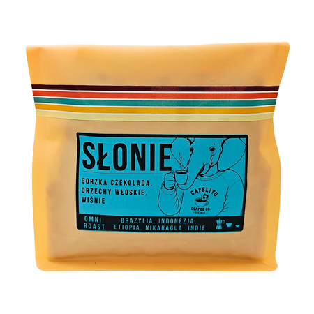 Cafelito - kawa ziarnista Kawa Słonie Omniroast 250 g