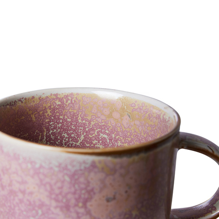 HKliving Kubek ceramiczny chef ceramics rustykalny różowy 320ml - obrazek 3