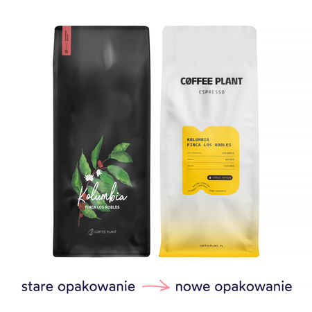 COFFEE PLANT - kawa ziarnista Kolumbia Finca Los Robles Espresso 1 kg - obrazek 2