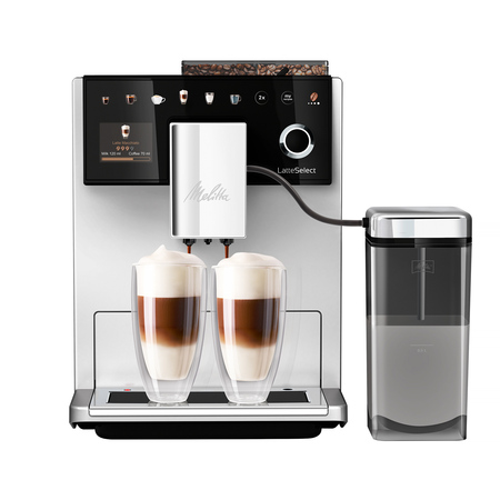 Melitta - LatteSelect Facelift Srebrny - Ekspres ciśnieniowy