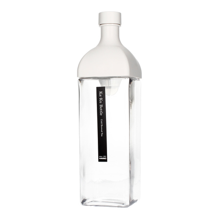 Hario Ka-Ku - Butelka z filtrem Cold Brew Tea 1200 ml Biała