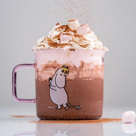 Moomin - Kubek szklany Migotka 350ml różowy - obrazek 7