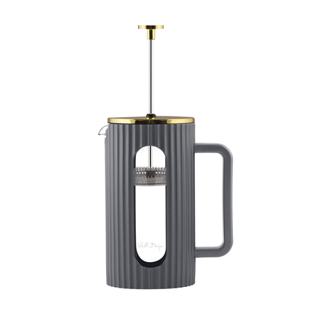 Vialli Design - Livio French Press szary / złoty 1l - obrazek 2