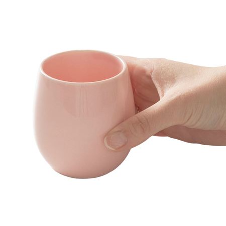 ORIGAMI - Filiżanka ceramiczna Barrel Flavor 210ml - różowy - obrazek 2