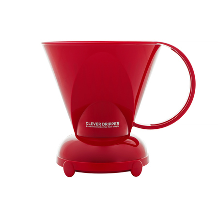 Clever Dripper - Zaparzacz L 500ml czerwony + 100 filtrów