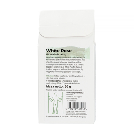 Long Man Tea - herbata biała sypana White Rose 50 g - obrazek 2