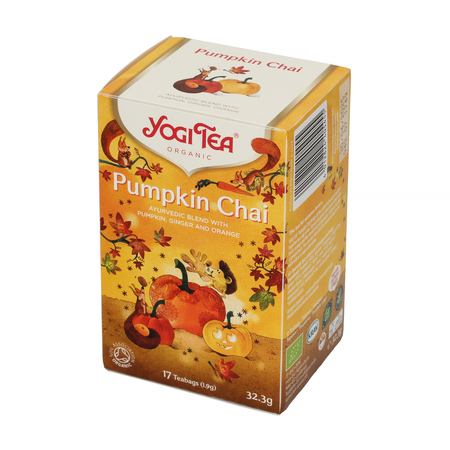 Yogi Tea - herbata ziołowa Pumpkin Chai EKO 17 saszetek - obrazek 3