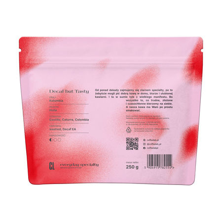 COFFEELAB - kawa ziarnista bezkofeinowa Decaf But Tasty Washed Espresso 250 g - obrazek 2