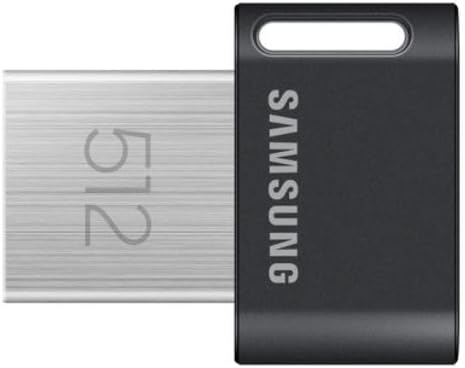 Samsung FIT Plus USB Flash Drive Type A, 512 GB, 400 MB/s do czytania, kompaktowy dysk USB 3.2 z brelokiem, szary - obrazek 2
