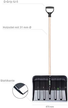 Łopata do śniegu na zimę szerokość 470 mm - obrazek 3