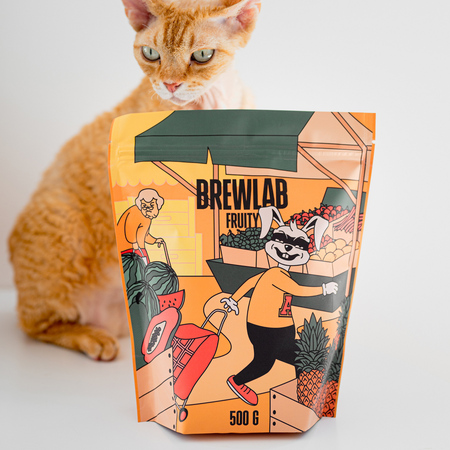 COFFEELAB - kawa ziarnista Brewlab Fruity Filter 500 g - obrazek 4