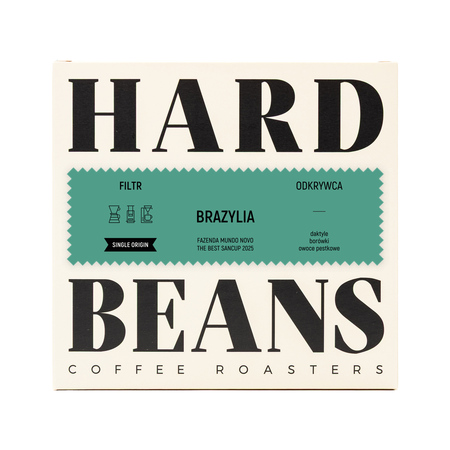 Hard Beans - kawa ziarnista Brazylia Fazenda Mundo Novo The Best Sancup 2025 Natural Filter 250 g