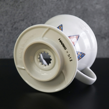 HARIO drip ceramiczny TACHIKICHI V60 Shonzui 1-4 fil. biały - obrazek 4