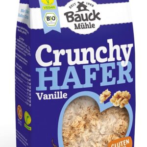 CRUNCHY OWSIANE WANILIOWE BEZGLUTENOWE BIO 325 g - BAUCK MUHLE
