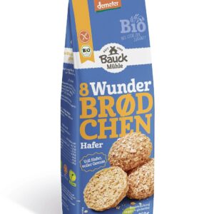 MIESZANKA DO WYPIEKU BUŁEK OWSIANYCH PEŁNOZIARNISTYCH BEZGLUTENOWA DEMETER BIO 350 g - BAUCK MUHLE