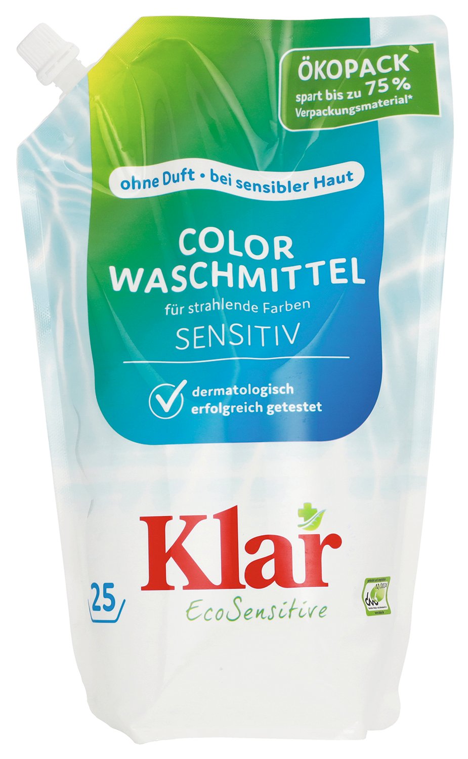 PŁYN DO PRANIA KOLOROWYCH UBRAŃ SENSITIVE ECO 1,5 L (25 PRAŃ) - KLAR
