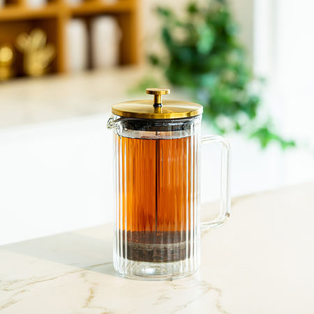 Vialli Design - Tulip French Press złoty mat 1l - obrazek 6