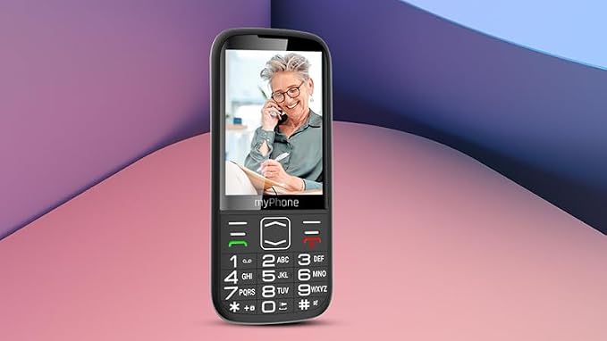 myPhone Halo 4 LTE telefon komórkowy dla seniora bez umowy, dual SIM, duże przyciski i wyświetlacz 3,5 cala, ogromna bateria 2500 mAh do 16 dni na jednym ładowaniu + przycisk SOS i latarka - obrazek 2