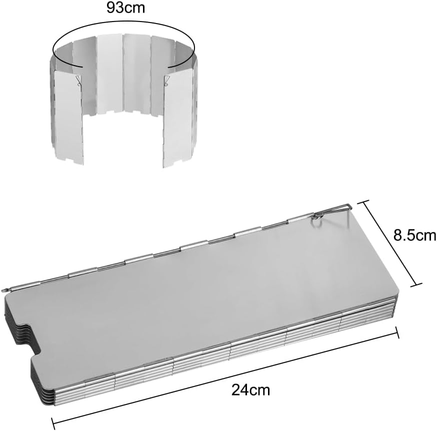 12 składanych aluminiowych osłon przeciwwiatrowych - obrazek 4