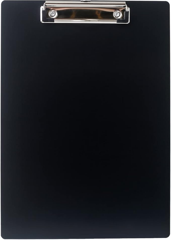 TKD8025-black-1 x aluminiowa podkładka A4 z gumowanym metalowym