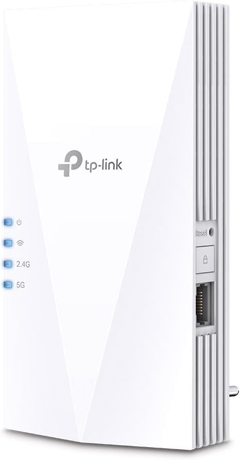 TP-Link RE500X | Wzmacniacz Sygnału Wi-Fi 6 AX1500 | Dwupasmowy (5 GHz i 2,4 GHz) | Port Gigabit Ethernet | Kompatybilny z OneMesh | Tryb Punktu Dostępowego | Aplikacja Tether