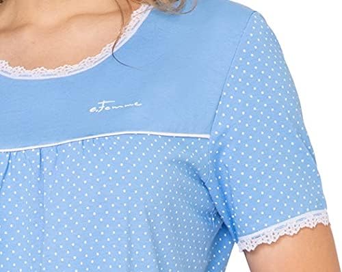 e.FEMME Piżama damska Dolly 1659 Czysta bawełna - obrazek 4