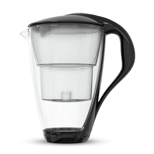 DAFI Szklany dzbanek filtrujący CRYSTAL LED 2 l Czarny - obrazek 4