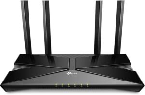 TP-Link Archer AX53 – Router Wi-Fi 6 AX3000, Dual Band, 160 MHz & 1024-QAM, 1×Gigabit WAN + 4×LAN, 4 anteny z Beamforming, OFDMA, OneMesh, HomeShield, 3 Gb/s do streamingu i gier