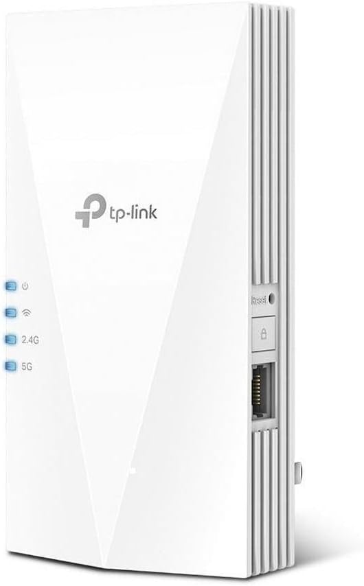 TP-Link RE700X – Wzmacniacz zasięgu Wi-Fi 6 AX3000, Dual Band, port Gigabit, roaming OneMesh™, tryb punktu dostępowego – dla całego domu