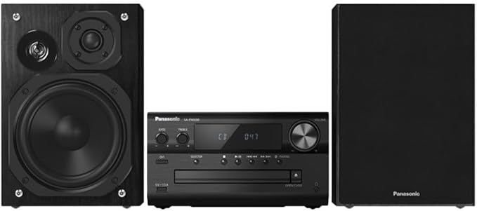 Panasonic SC-PMX90 system stereo CD (120W, 3-drożny system głośnikowy, szeroka kompatybilność, AUX-IN Auto Play, Remastering Bluetooth), czarny - obrazek 4