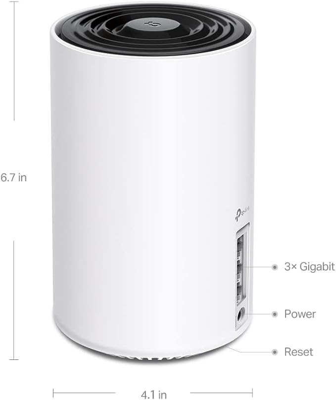 TP-Link Deco XE75 (3 szt.) – System Mesh Wi-Fi 6E AXE5400, trzy pasma, 6GHz, Mesh AI, port 2.5G, zasięg do 670m² – do domu inteligentnego i streamingu 8K - obrazek 2