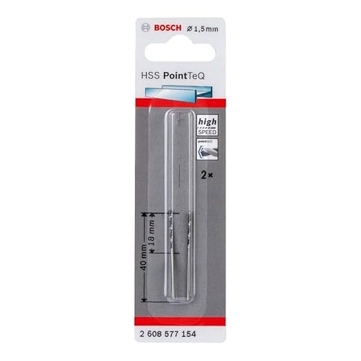 Bosch Professional 2608577154 Wiertło, Srebrny, Ø 1,5 mm