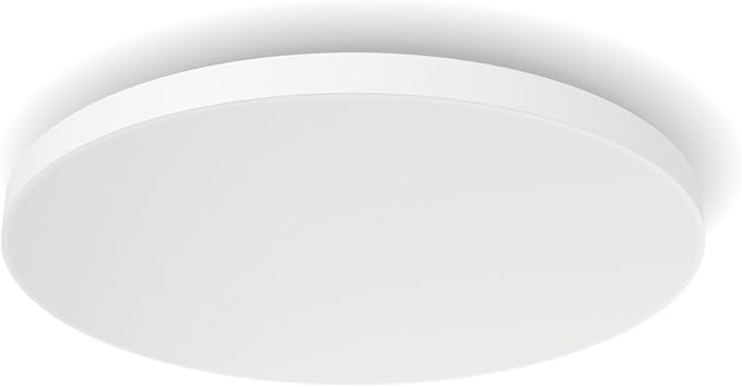 Philips Hue Datura Inteligentny Panel Sufitowy (Duży Okrągły 57,4 X 57,4 cm), Oświetlenie Sufitowe Białe i Kolorowe, Panel Philips Kompatybilny z Bluetooth, Amazom Alexa, Apple Home i Google - obrazek 3
