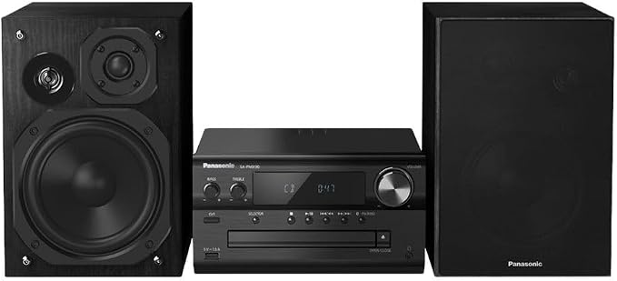 Panasonic SC-PMX90 system stereo CD (120W, 3-drożny system głośnikowy, szeroka kompatybilność, AUX-IN Auto Play, Remastering Bluetooth), czarny - obrazek 5