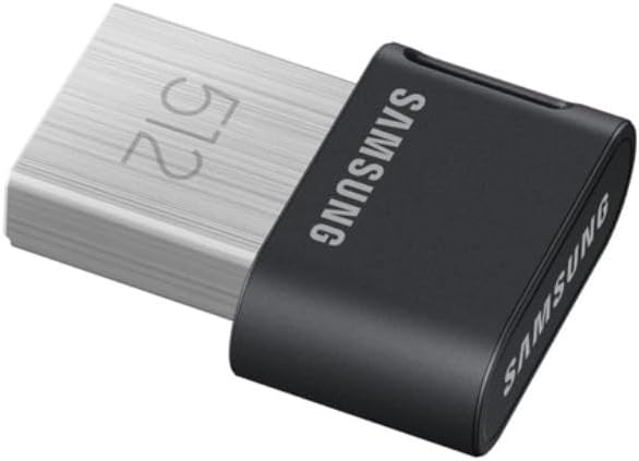 Samsung FIT Plus USB Flash Drive Type A, 512 GB, 400 MB/s do czytania, kompaktowy dysk USB 3.2 z brelokiem, szary - obrazek 3